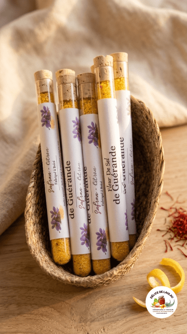 Fleur de Sel de Guérande au Safran & Citron